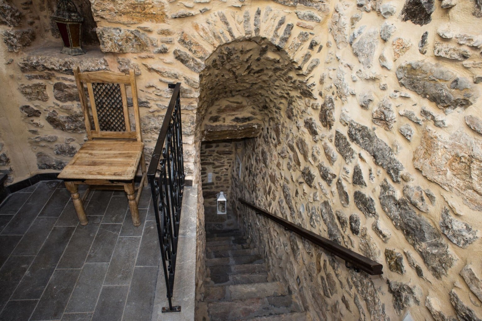 Interior Yard of Mesta medieval Village